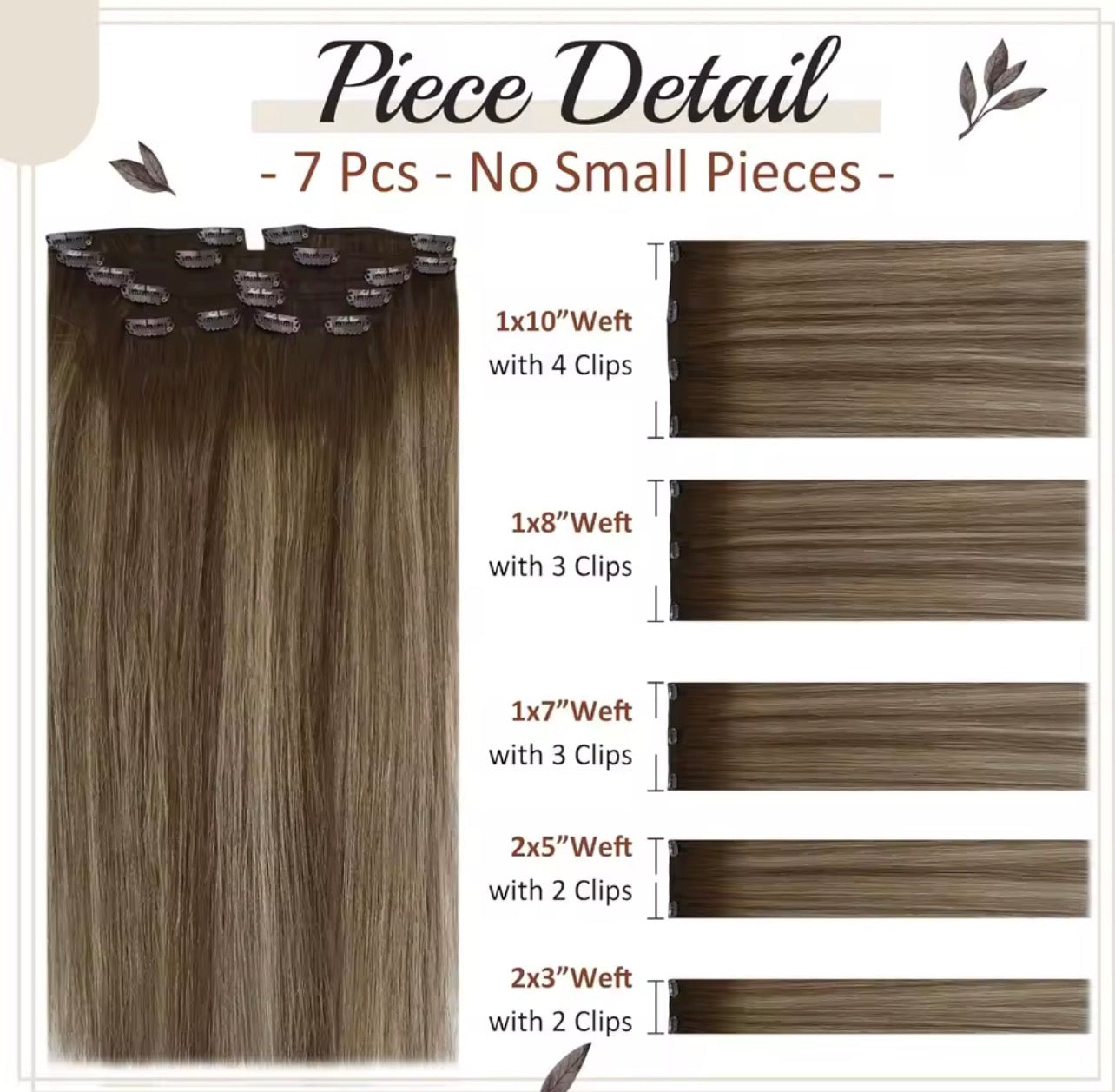 LUMÉN 22" Hybrid Weft Clip-Ins (#P6/613 Highlighted Blonde) | 120g 7pc Viral HairTok Transformation Set
