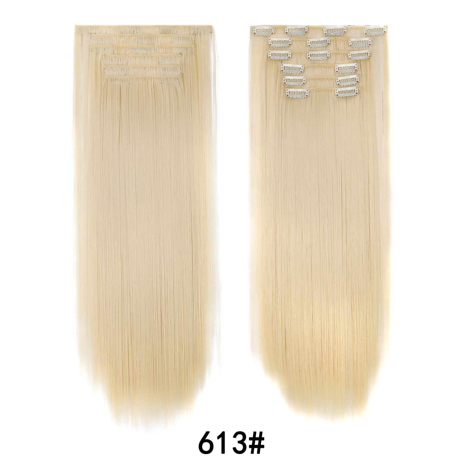 LUMEN 22" Seamless Clip In Hair Extensions | Real Human Hair 6-Piece Set | Viral TikTok Invisible Weft Drama & Volume