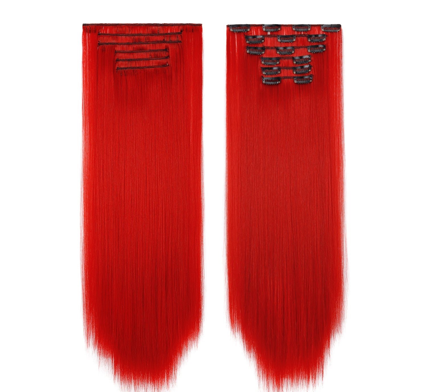 LUMEN 22" Seamless Clip In Hair Extensions | Real Human Hair 6-Piece Set | Viral TikTok Invisible Weft Drama & Volume