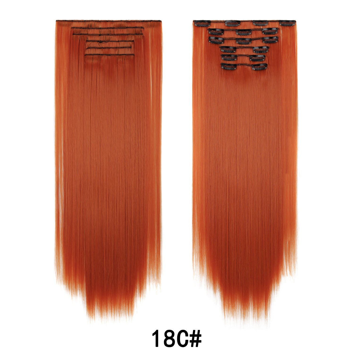 LUMEN 22" Seamless Clip In Hair Extensions | Real Human Hair 6-Piece Set | Viral TikTok Invisible Weft Drama & Volume