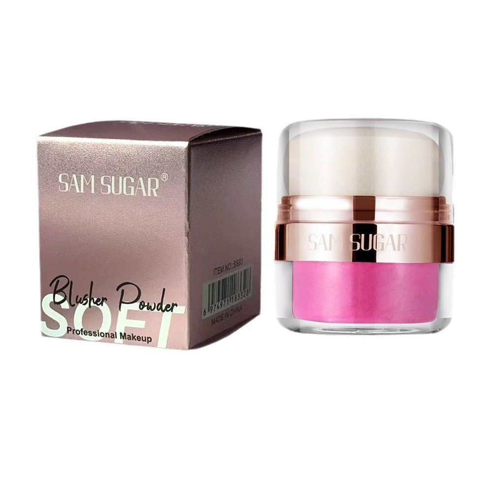 SAM SUGAR Air Cushion Blush Rouge Powder Lazy Fit Brightening Mushroom Head Powder Puff Matte Eye Shadow Cross Border