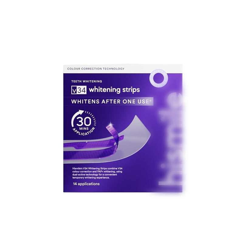 Purple Teeth Whitening Strips Freshen and Care for Teeth, Cleaning Teeth Stains