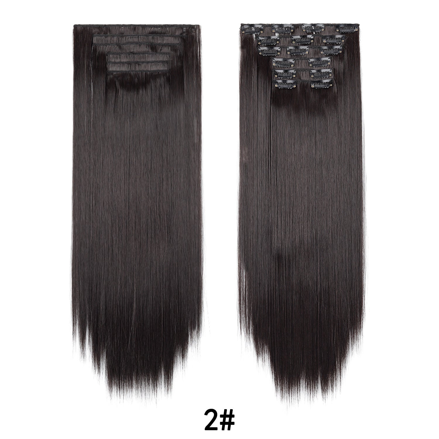 LUMEN 22" Seamless Clip In Hair Extensions | Real Human Hair 6-Piece Set | Viral TikTok Invisible Weft Drama & Volume