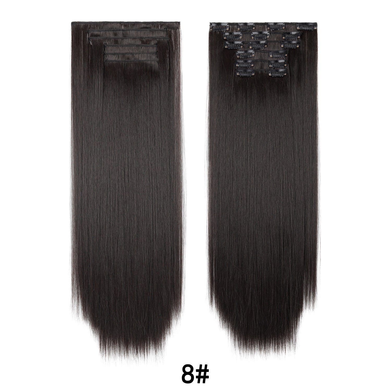 LUMEN 22" Seamless Clip In Hair Extensions | Real Human Hair 6-Piece Set | Viral TikTok Invisible Weft Drama & Volume